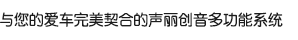 與您的愛車完美契合的聲麗創(chuàng)音多功能系統(tǒng)